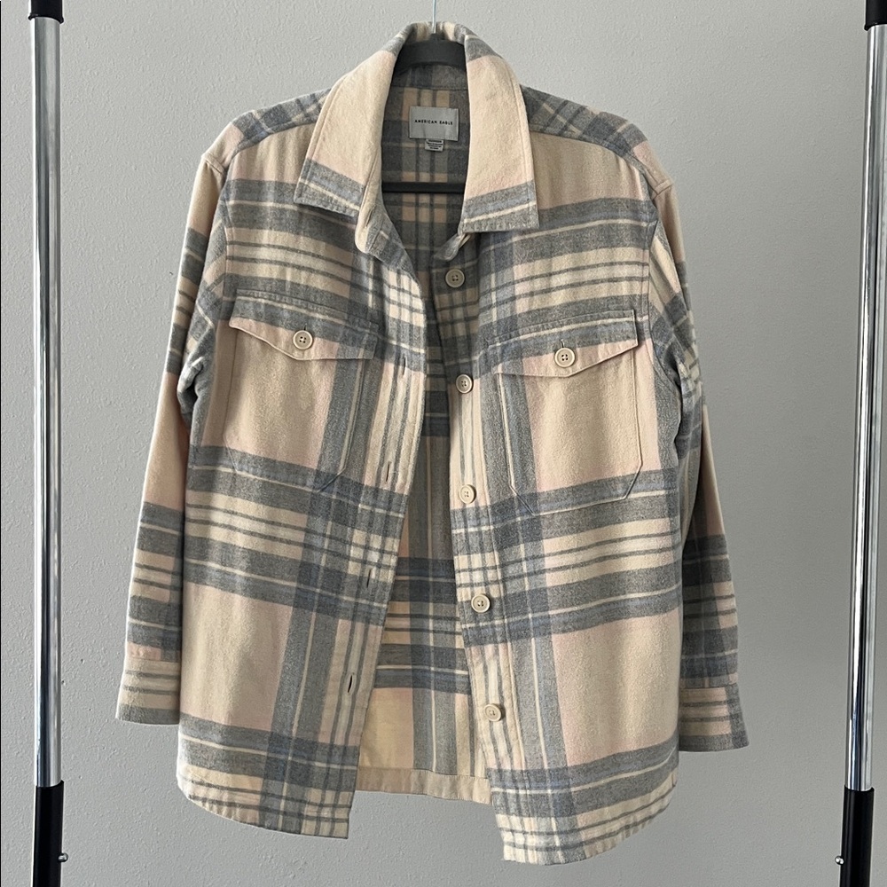 American Eagle Plaid Shacket Size XS